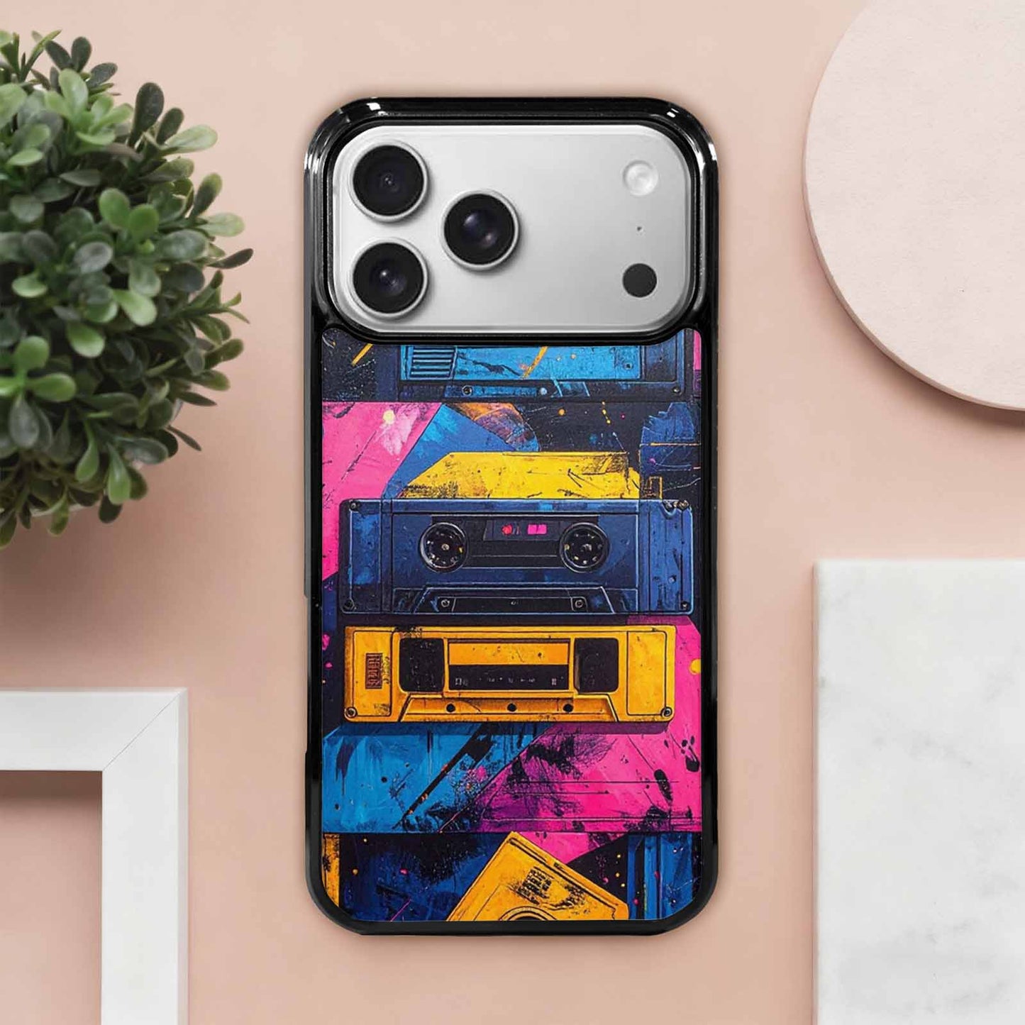 iPhone 17 Pro Max Case — Seamless Tileable Pattern Of Retro Vintage, Custom Made Phone Cover