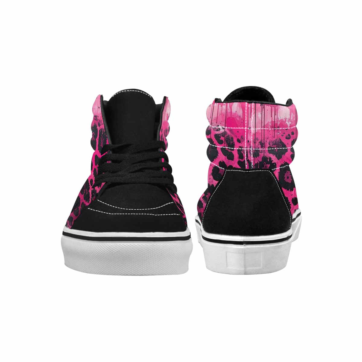 MEN'S Animal Print High Top Canvas Neon Fantasy Shoes