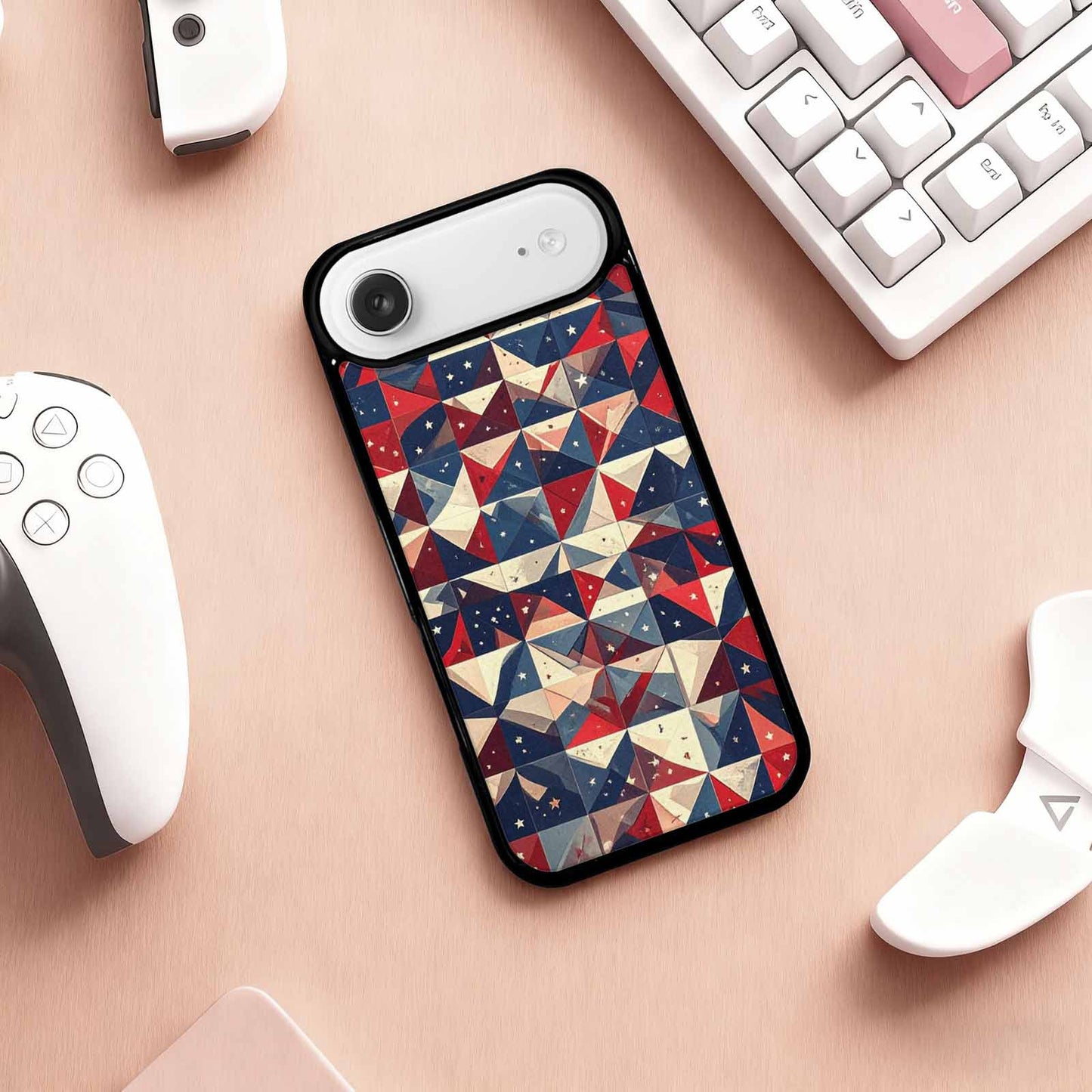 iPhone 17 Air Case — Small American Flag Stars And Galaxy, Custom Phone Case