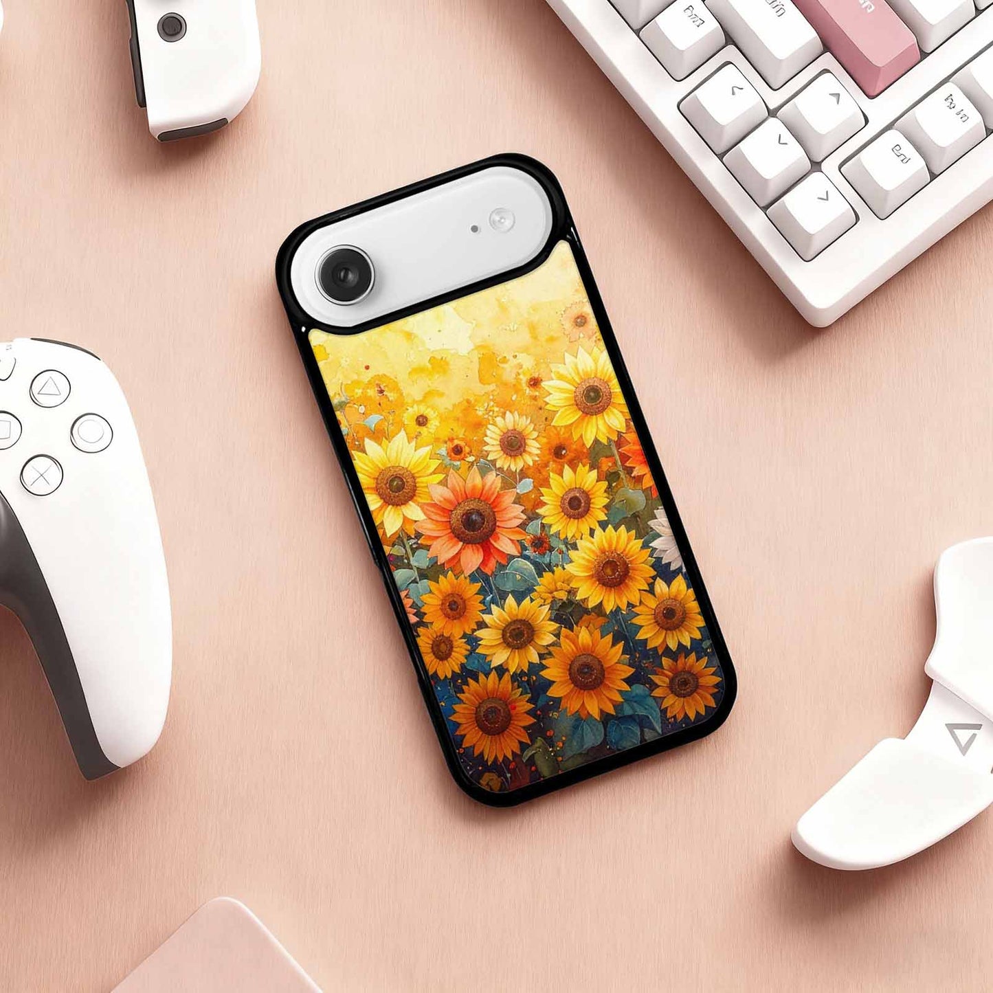 iPhone 17 Air Case — Full Color Vibrant Sunflower Burst Floral, Custom Made Phone Cover