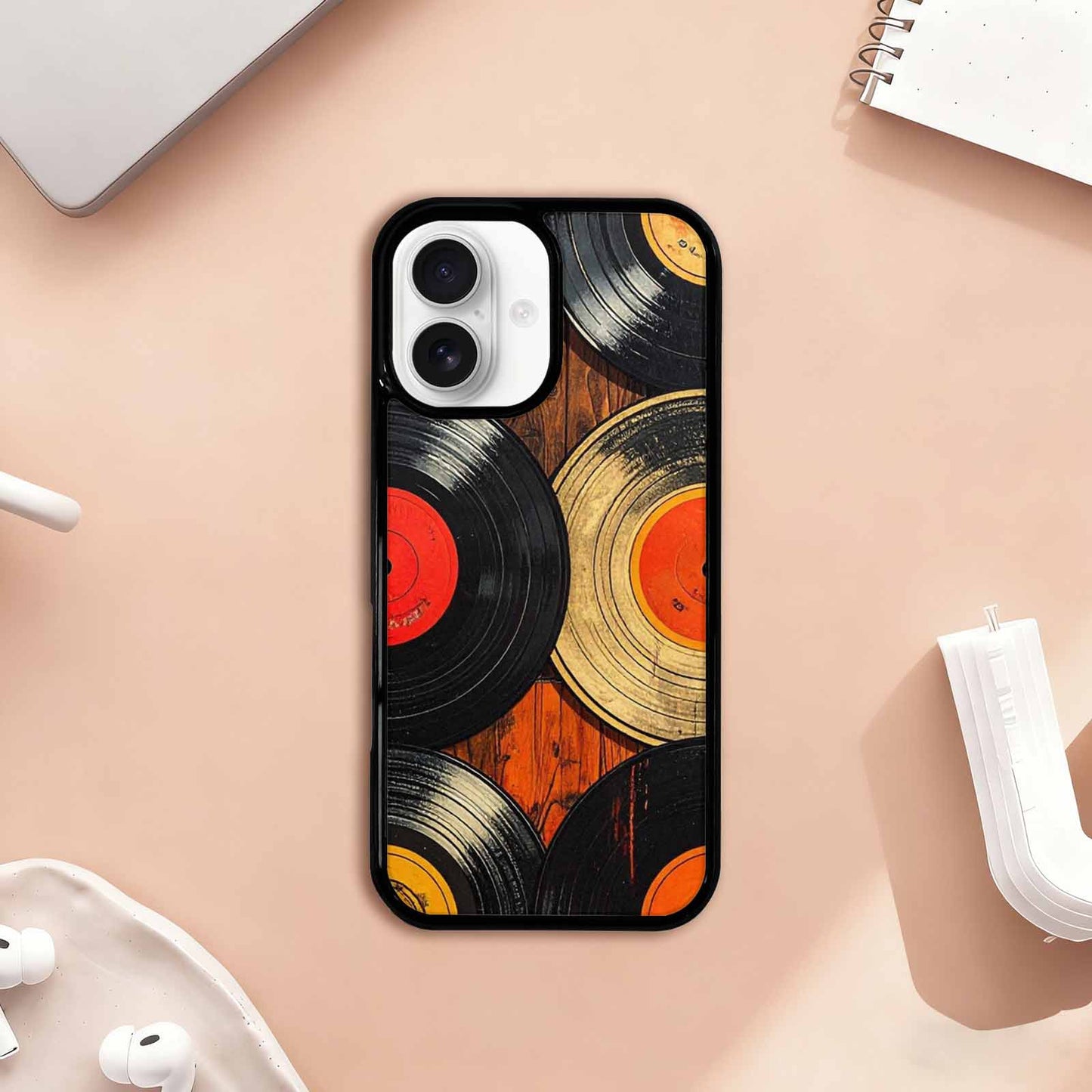 iPhone 17 Case — Retro Wood Grain Retro Vintage, Original Design Phone Case