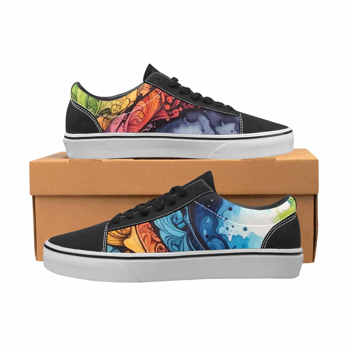 WOMEN'S Tie Lace-Up Canvas Surreal Shoes