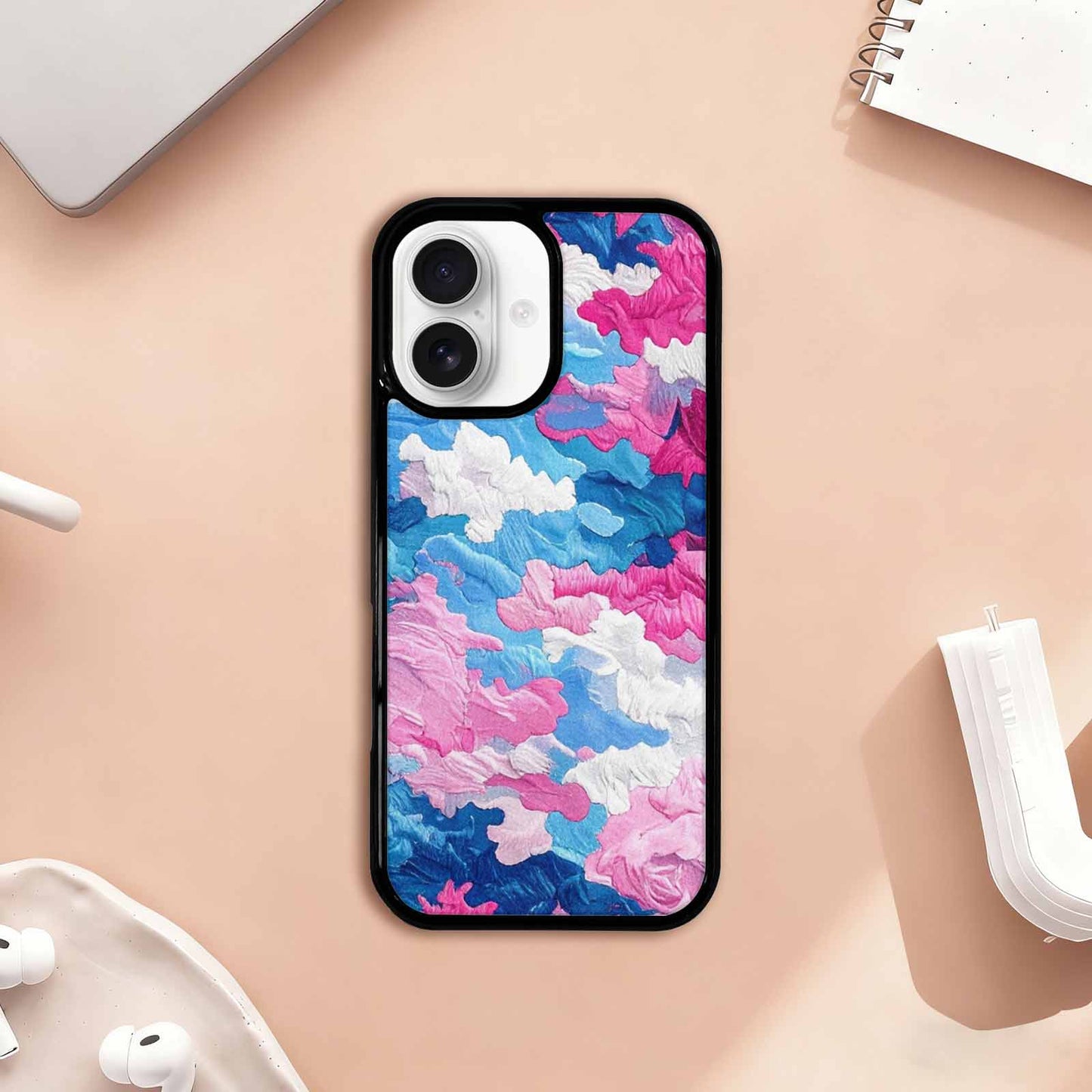 iPhone 17 Case — Vivid Camo Transgender Camo, Customized Protective Case