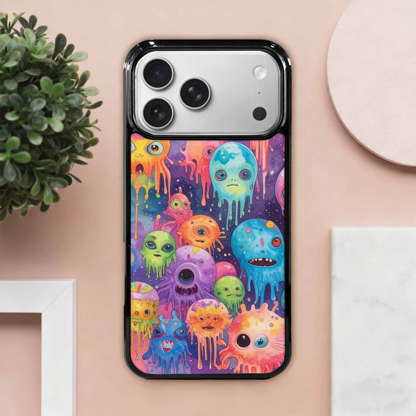 iPhone 17 Pro Max Case — Aliens Tie Dyemelting Aliens Tie Dye, Custom Made Phone Cover