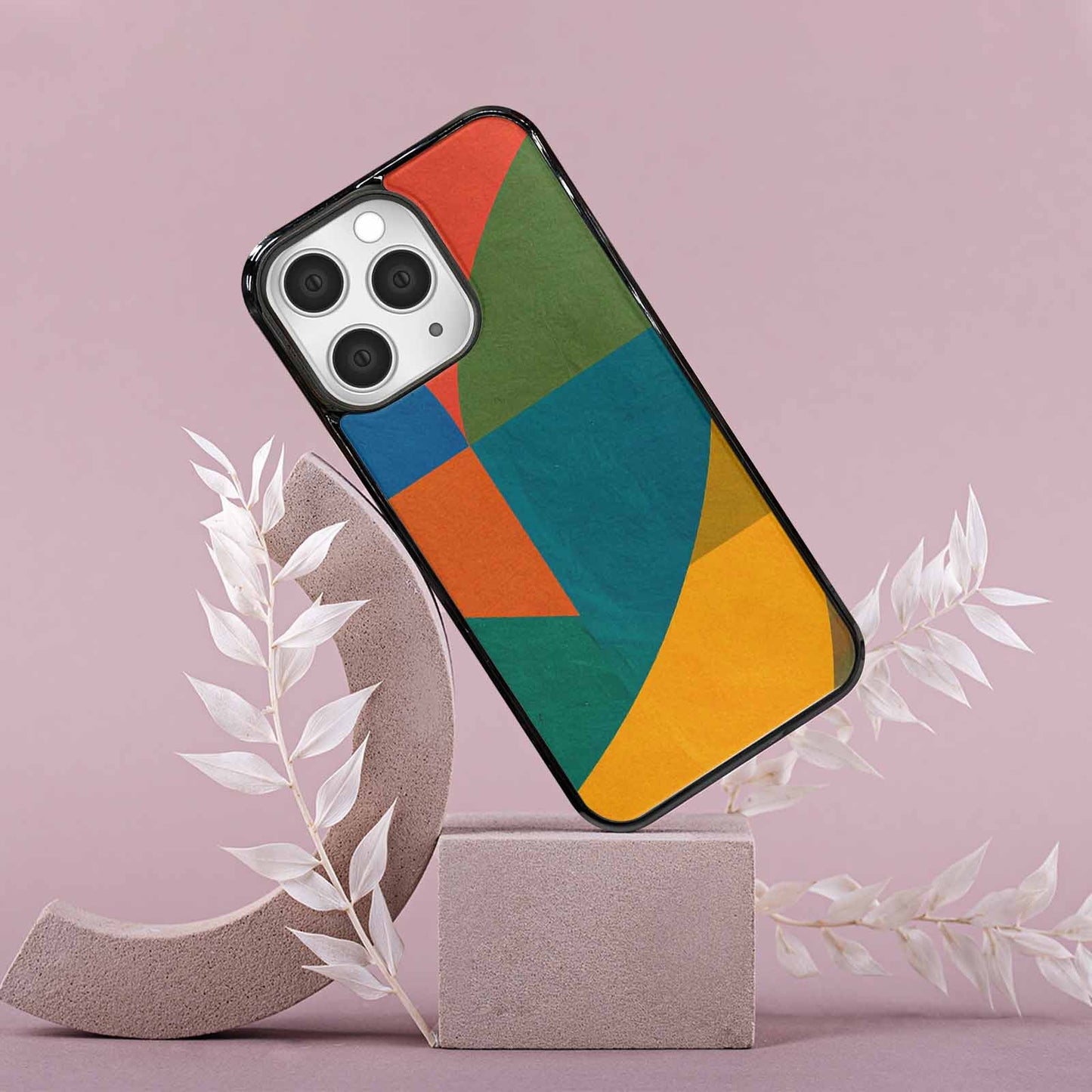 iPhone 15 Pro Max Case — 1990s Memphis Art Pattern, Custom Art Phone Cover