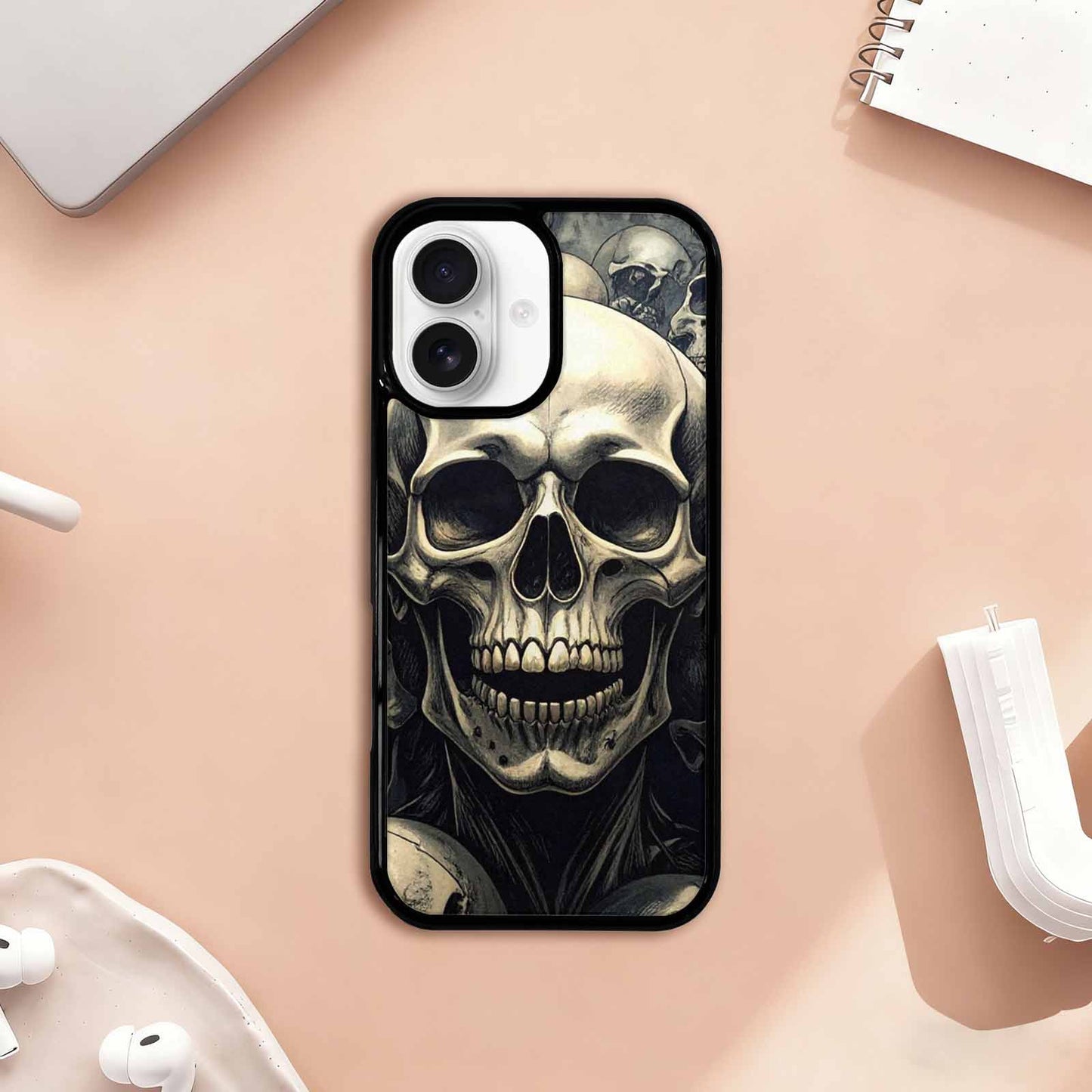 iPhone 17 Case — Skull Dark Art Gothic Print Gothic, Custom Print Case Cover