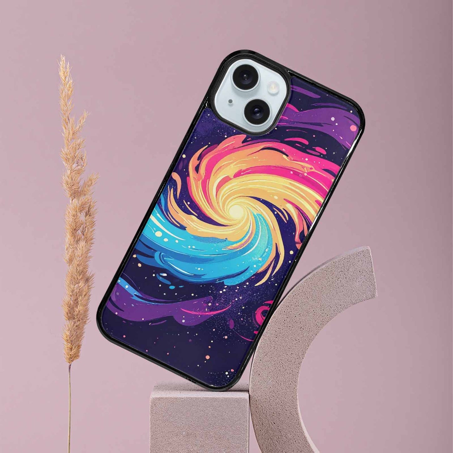 iPhone 15 Plus Case — Love Wins Galaxy Seamless Pattern Vibrant, Custom Designed Case Cover