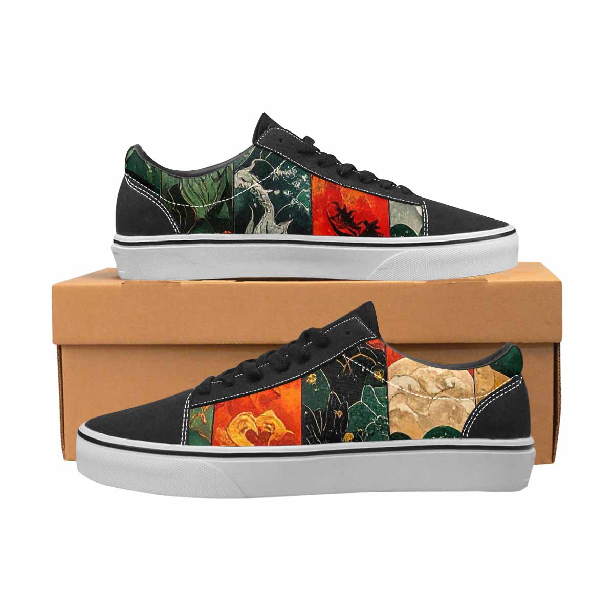 WOMEN'S Dragon Scale Fantasy Canvas Lace-Up Cottagecore Custom Shoes