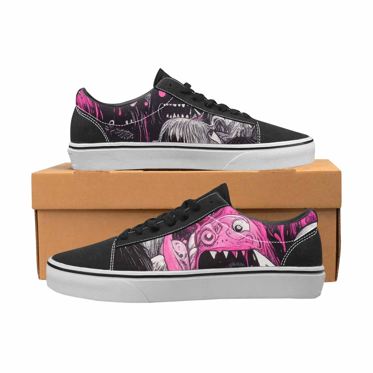 WOMEN'S Monsters (general) Lace-Up Canvas Dreamlike Custom Shoes