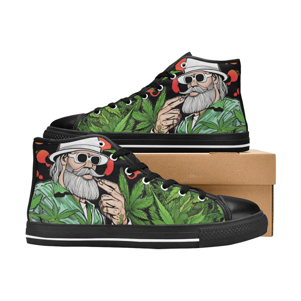 MEN'S Healthy Garden 420 Men’S High Top Canvas Dark Academia Custom Shoes