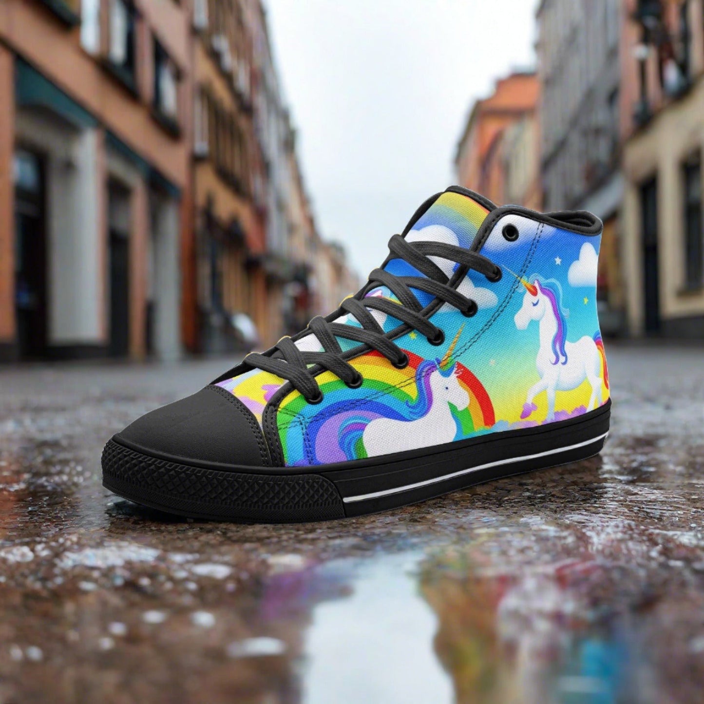Chinese Dragon Pink Cream Unique Bold Art - Freaky Shoes | Custom Art Sneakers