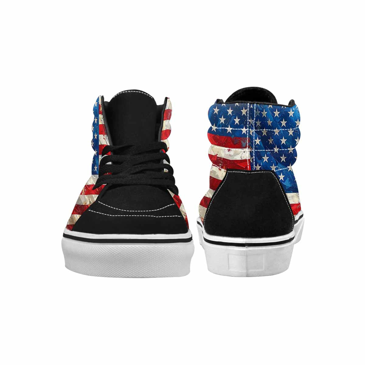 MEN'S American Flag Stars High Top Canvas Y2K Custom Sneakers