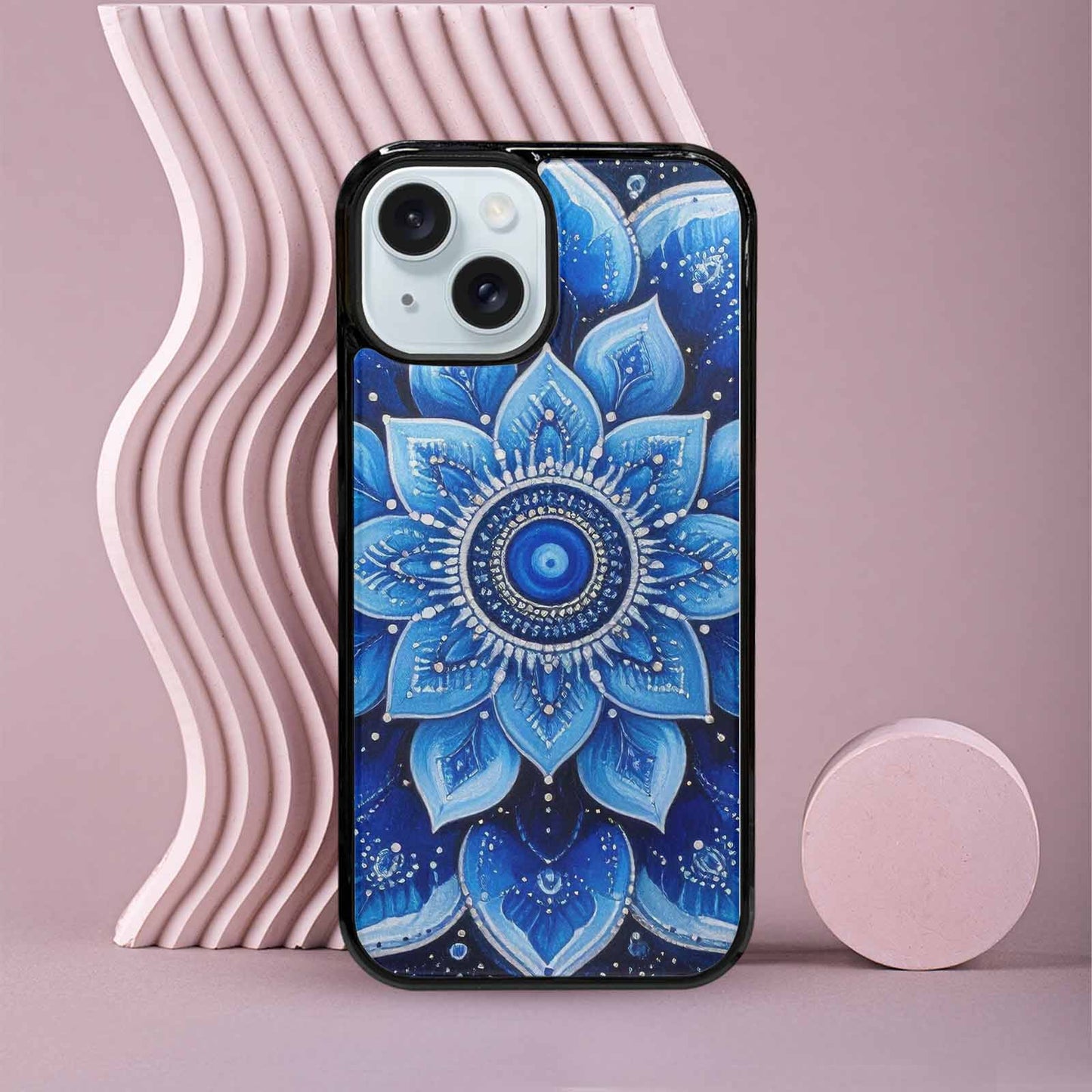 iPhone 15 Case — Boho Mandala Custom, Custom Made Phone Cover