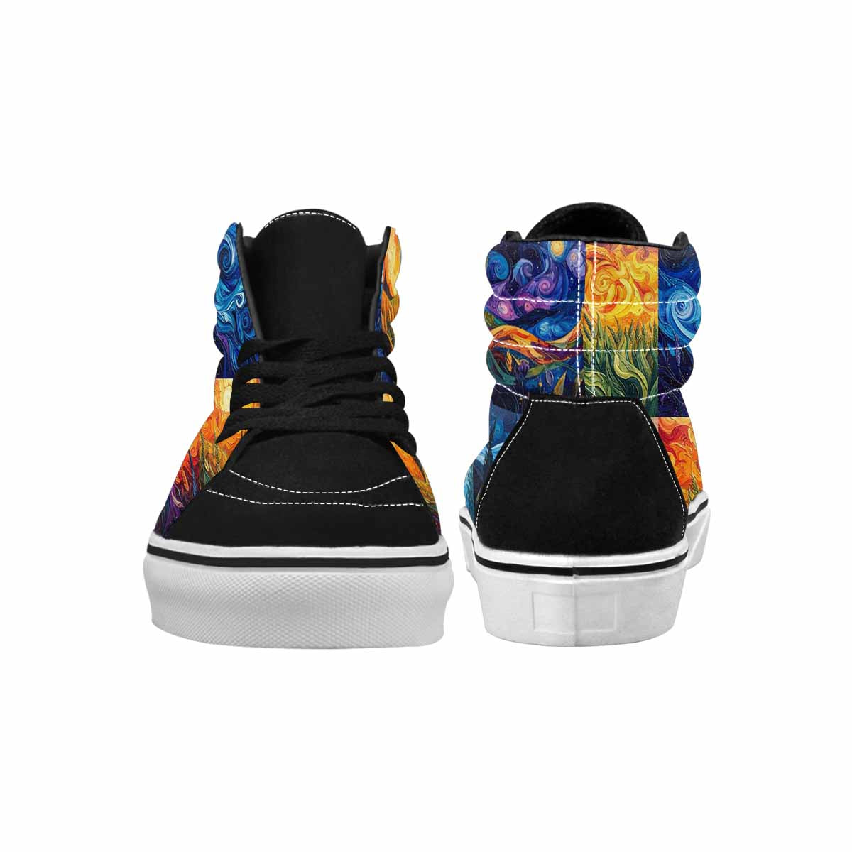 MEN'S Blend All Versions High Top Canvas Grunge Custom Shoes