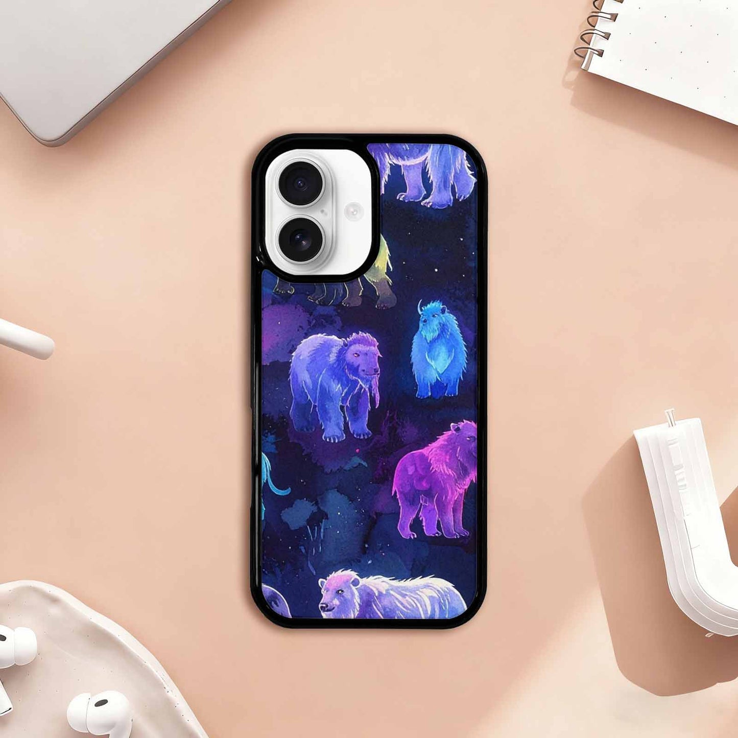 iPhone 17 Case — Watercolor Cryptid Folklore Watercolor Abstract, Customized Protective Case