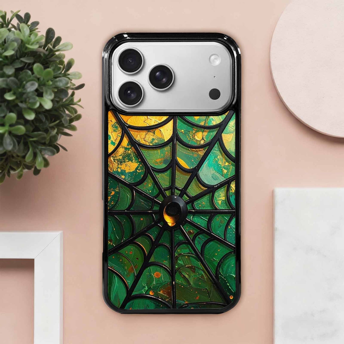 iPhone 17 Pro Max Case — Metallic St Patricks Original Art, Custom Made Phone Cover