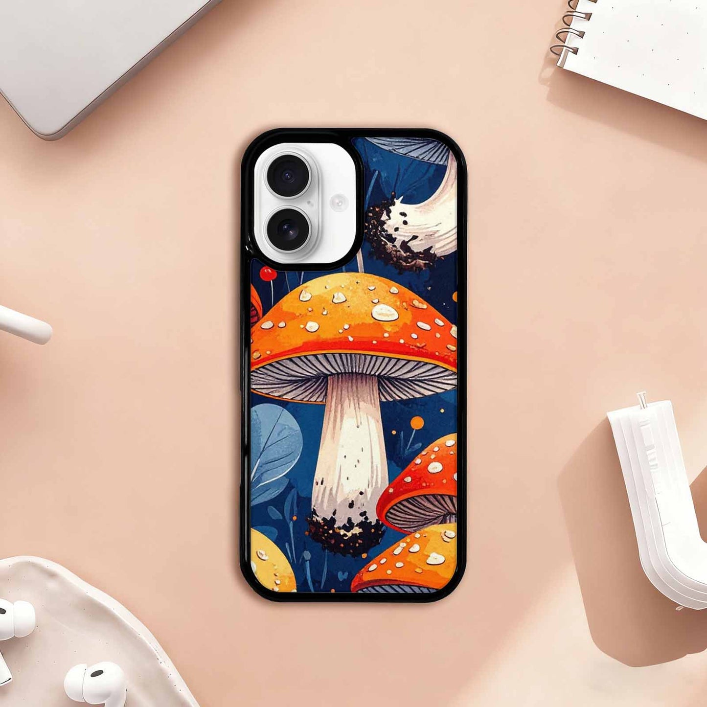 iPhone 17 Case — Vivid Winter Mushroom Cartoon Cute, Customized Protective Case