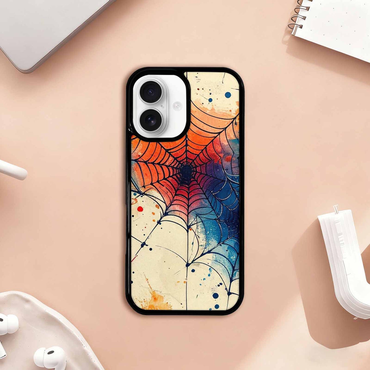 iPhone 17 Case — Foil Fantasy Spider Original Art, Original Design Phone Case