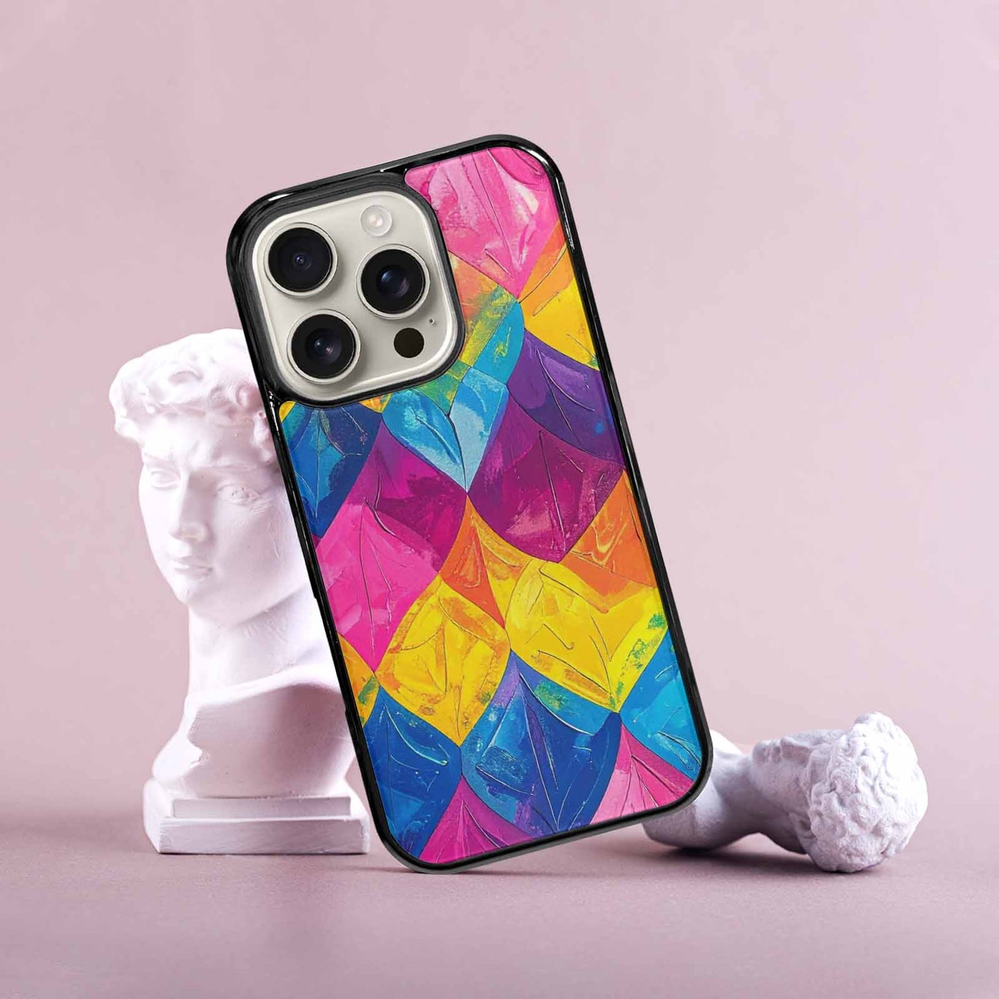 iPhone 16 Pro Case — Pansexual Flag Color Theme Small Rainbow, Customized Protective Case