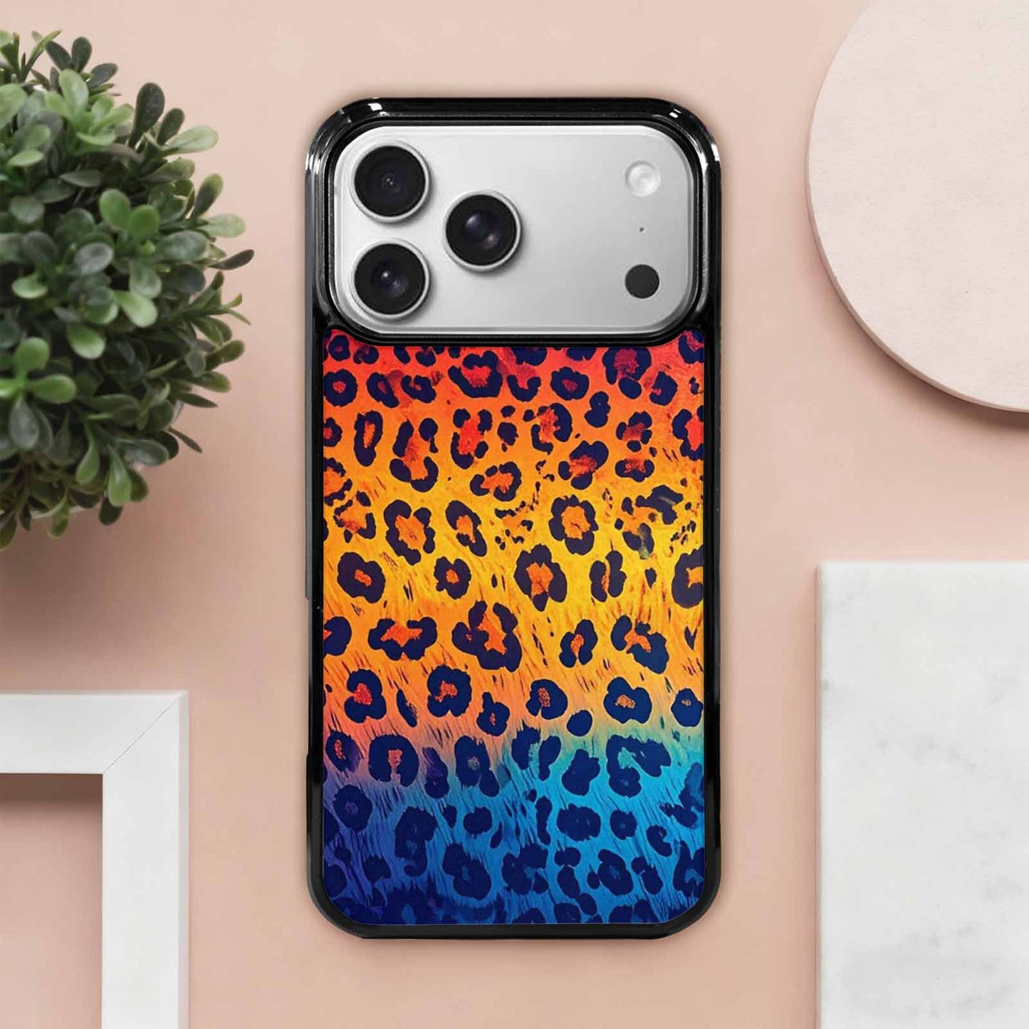 iPhone 17 Pro Max Case — Leopard Print Gradient Style Animal Print, Custom Designed Case Cover