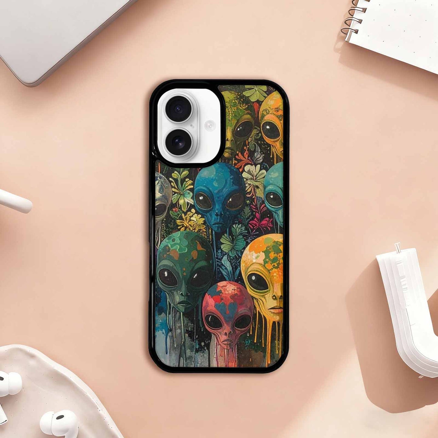 iPhone 17 Case — Aliens Pattern Hundreds Of Alien Scifi, Custom Made Phone Cover