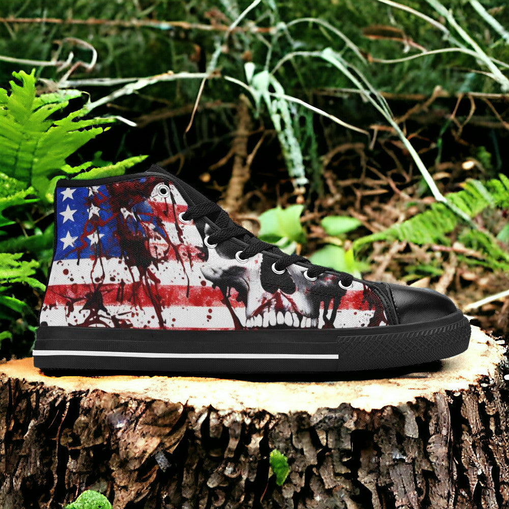 Patriotic Splatter Art Women - Freaky Shoes®
