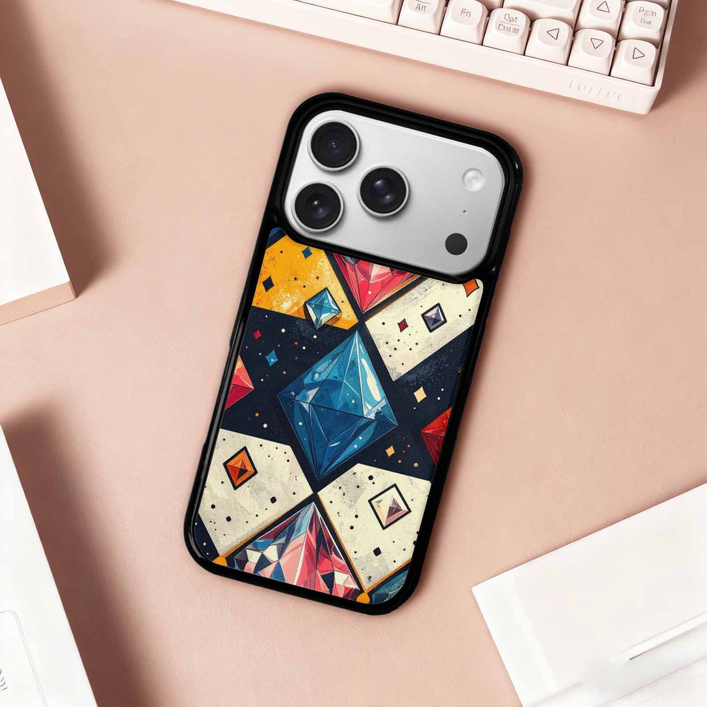 iPhone 17 Pro Case — Vintage Summer Diamond Retro Vintage, Original Design Phone Case