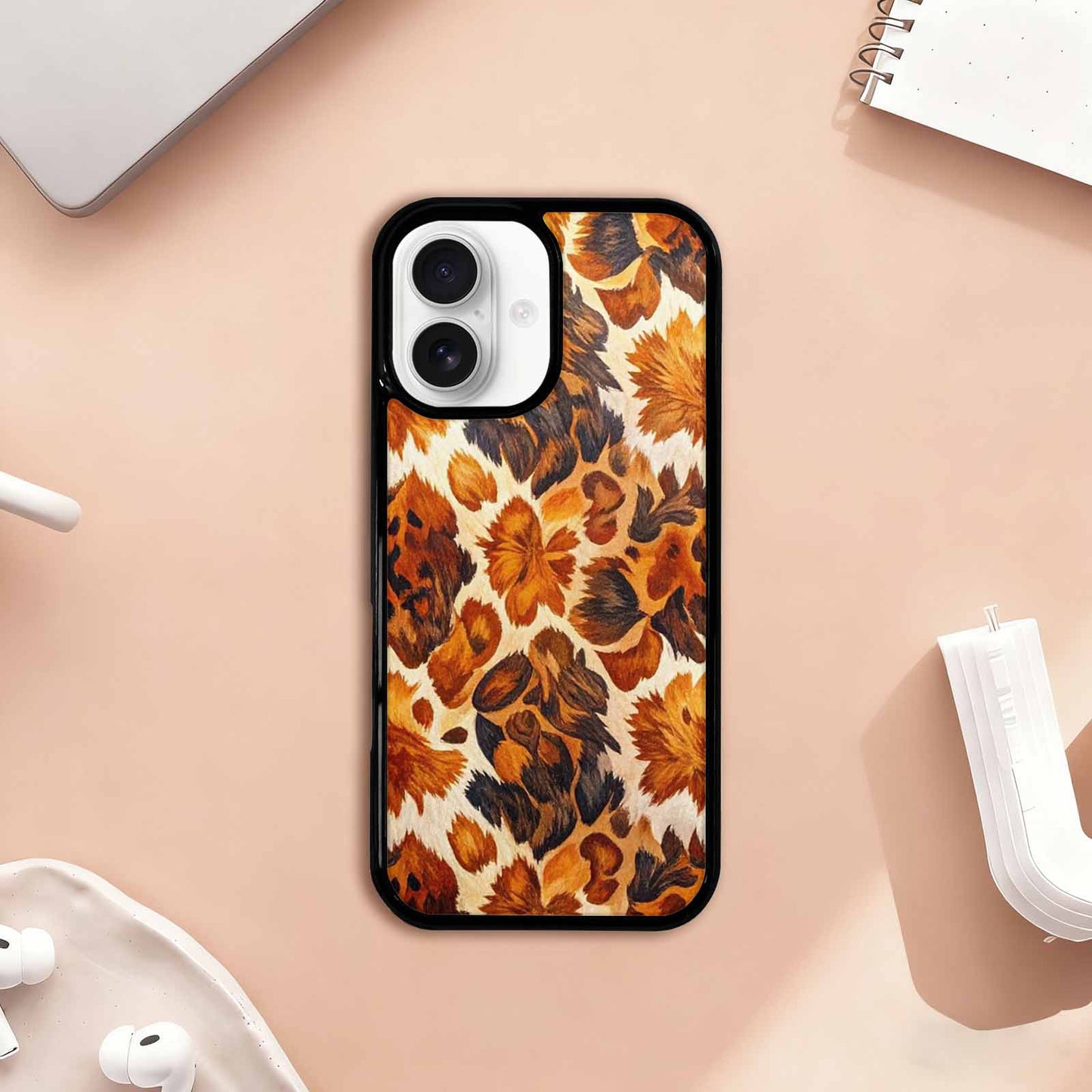 iPhone 17 Case — Small Cow Animal Print Animal Print, Unique Phone Case Design