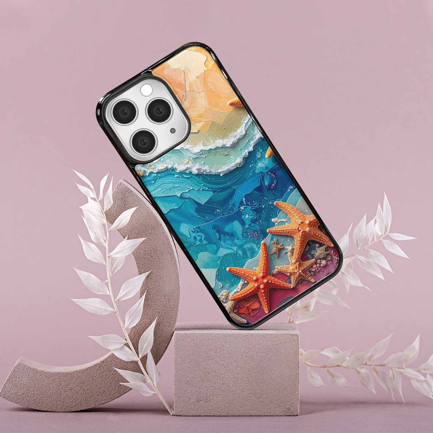 iPhone 15 Pro Max Case — Starfish Cluster Starfish Cluster Pattern Hundreds, Customized Protective Case