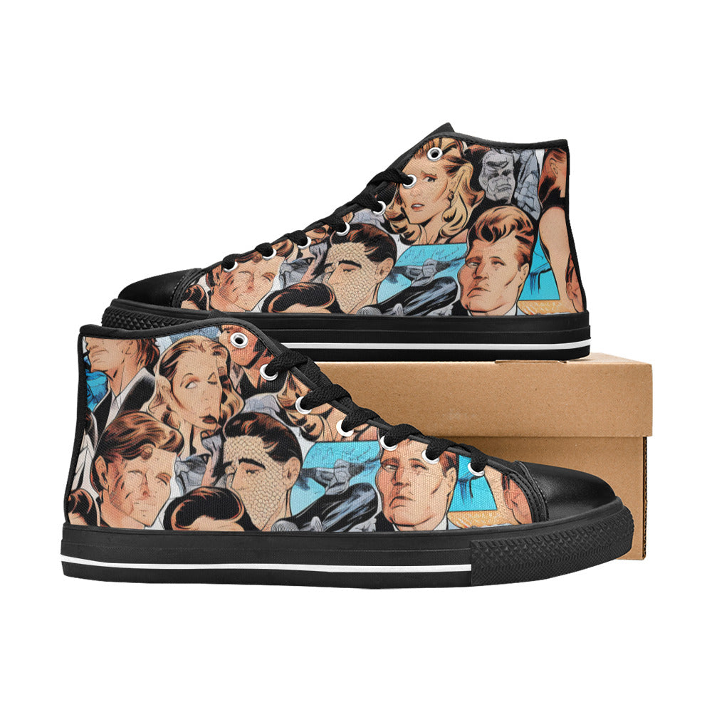 WOMEN'S Cc Retro Faces 3 High Top Canvas Y2K Shoes