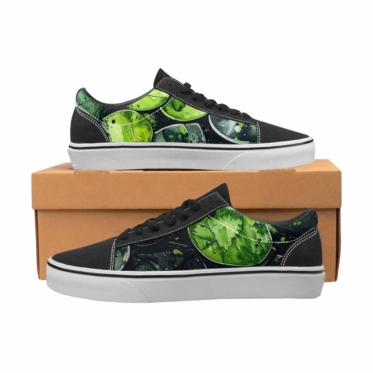 WOMEN'S Reptile Scale Lace-Up Canvas Vivid Sneakers