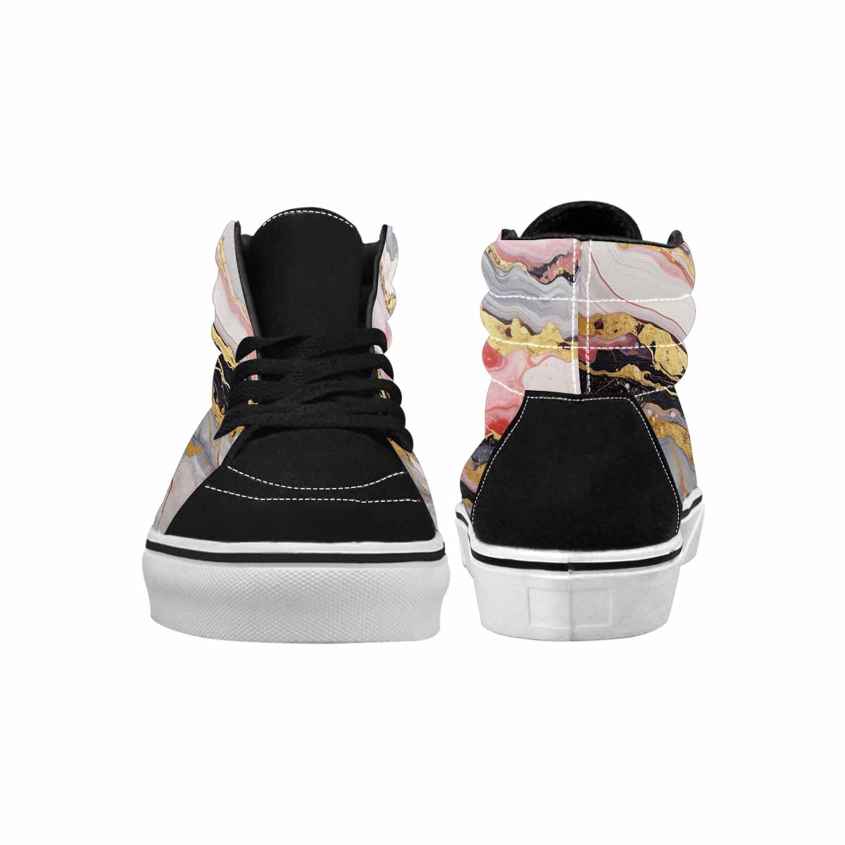 MEN'S Marble Vein High Top Canvas Aesthetic Custom Shoes