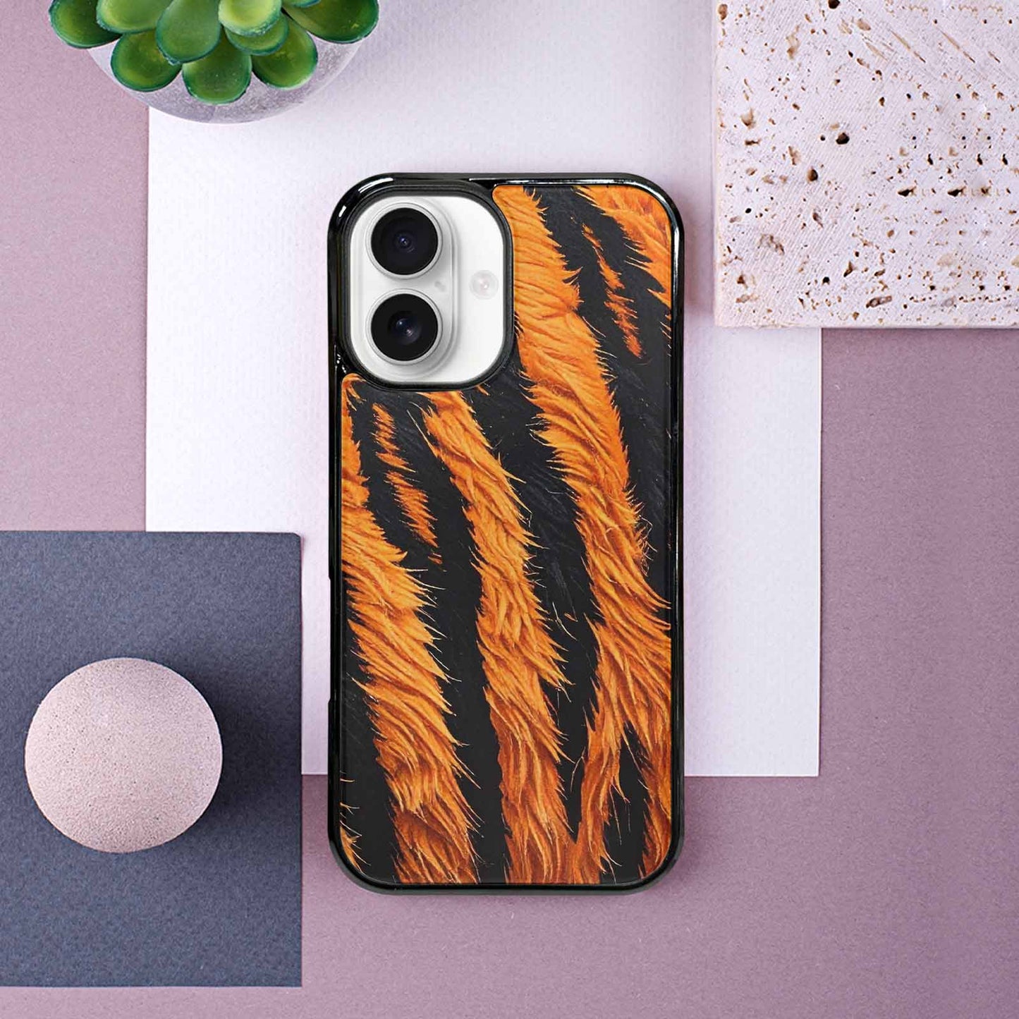 iPhone 16 Case — Bold Tiger Stripe, Custom Designed Case Cover