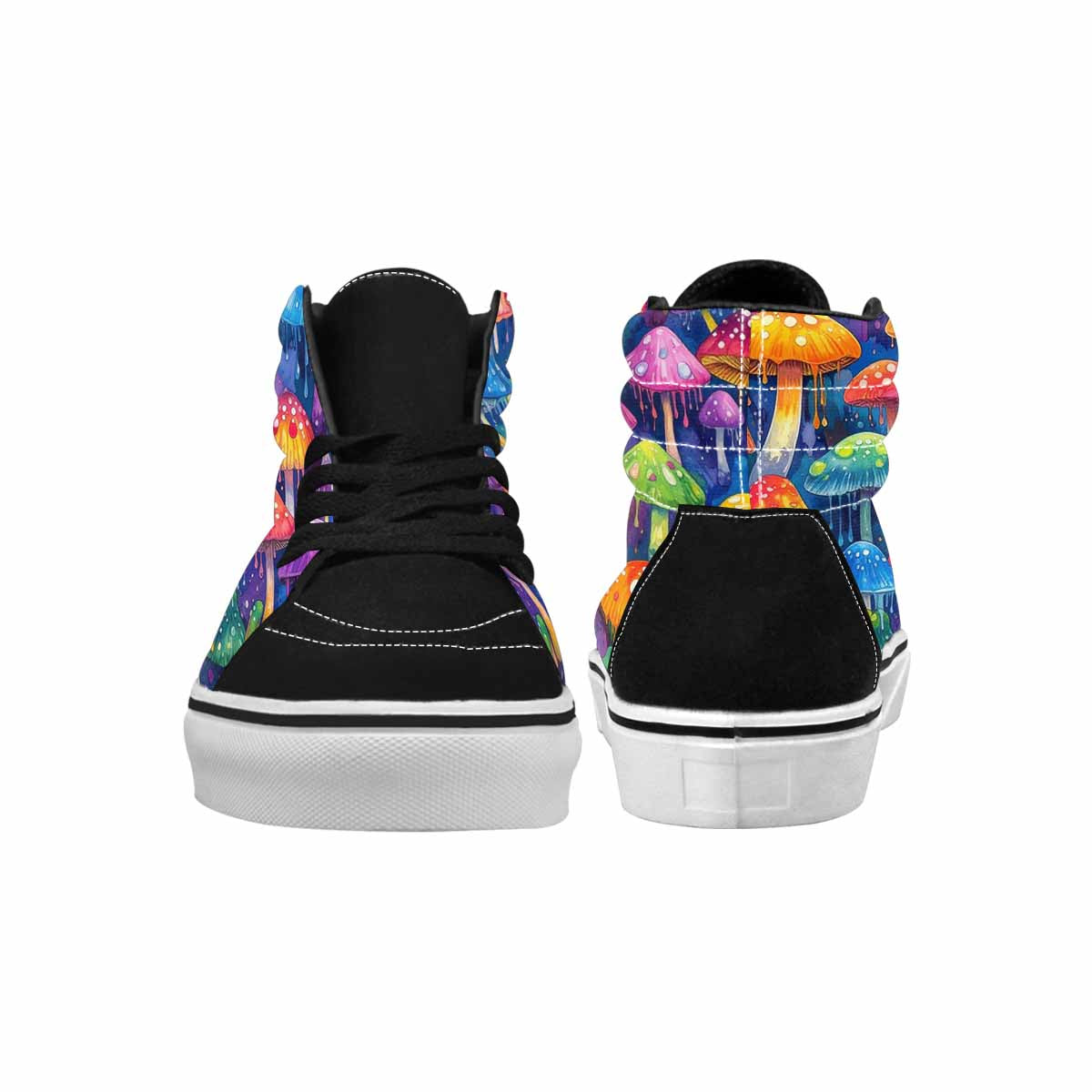 MEN'S Rainbow Drip Mushrooms High Top Canvas Dreamcore Shoes