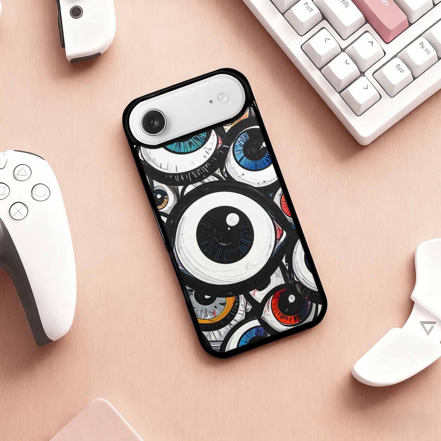 iPhone 17 Air Case — Googly Cartoon Eyeballs Cartoon Cute, Custom Designed Case Cover