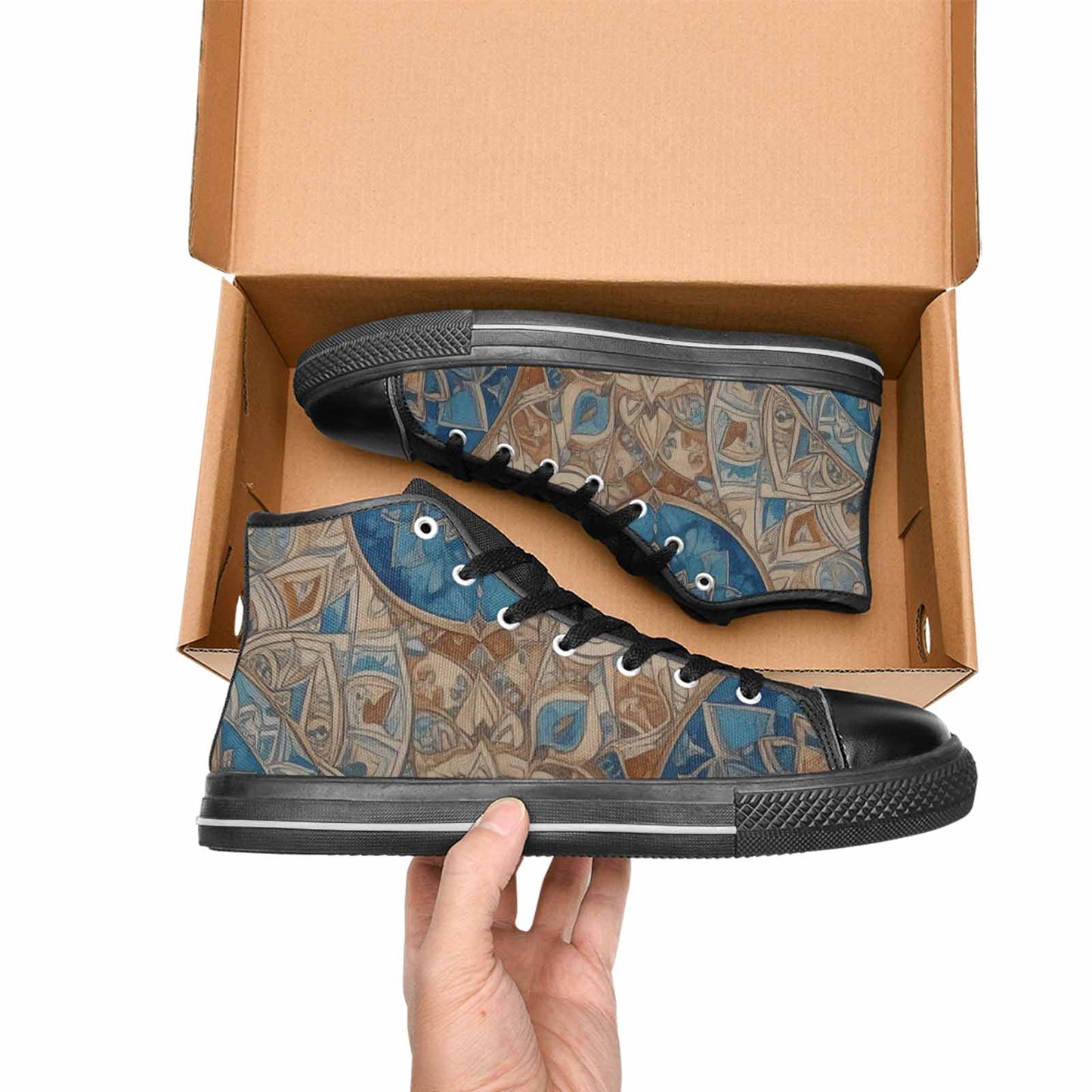 WOMEN'S Mandala High Top Canvas Y2K Shoes