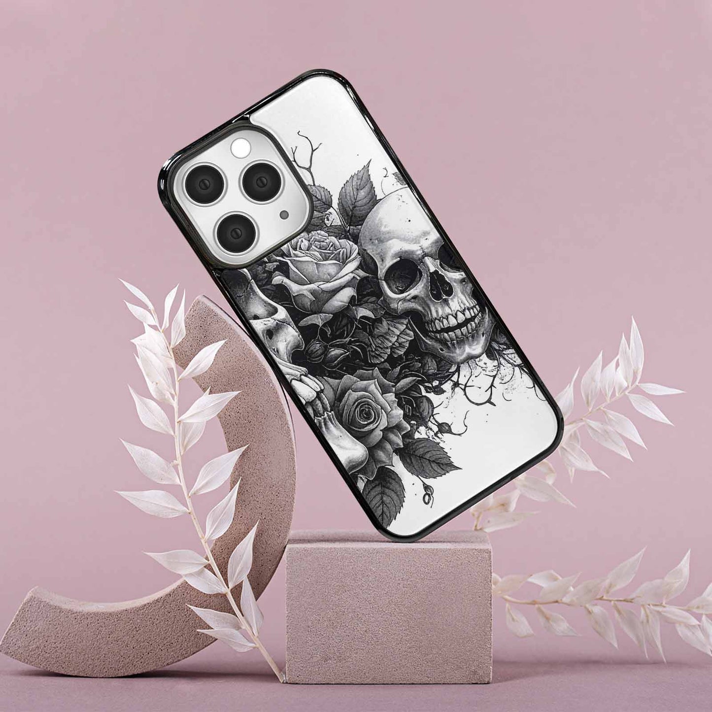 iPhone 15 Pro Max Case — Skull Gothic Art Dark Original, Unique Phone Case Design