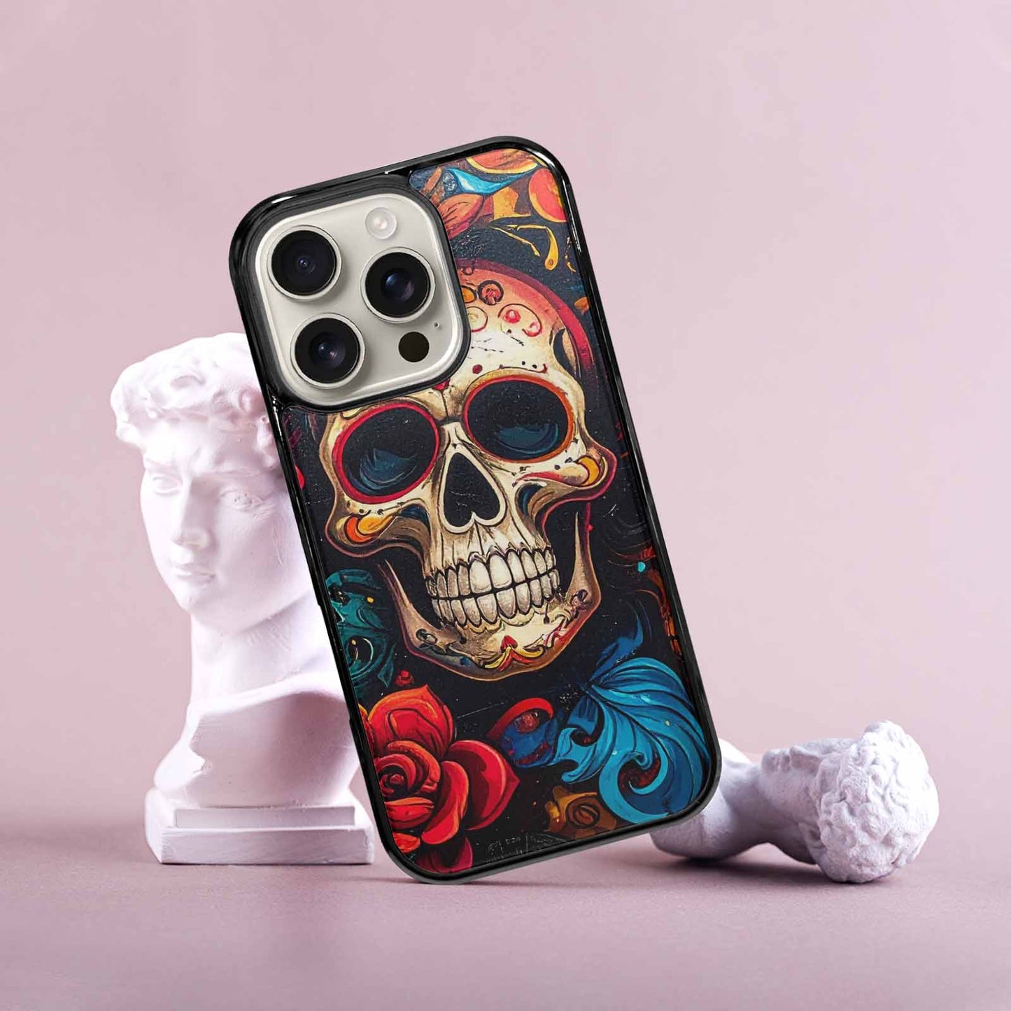 iPhone 16 Pro Case — Graffiti Skull, Personalized Phone Case