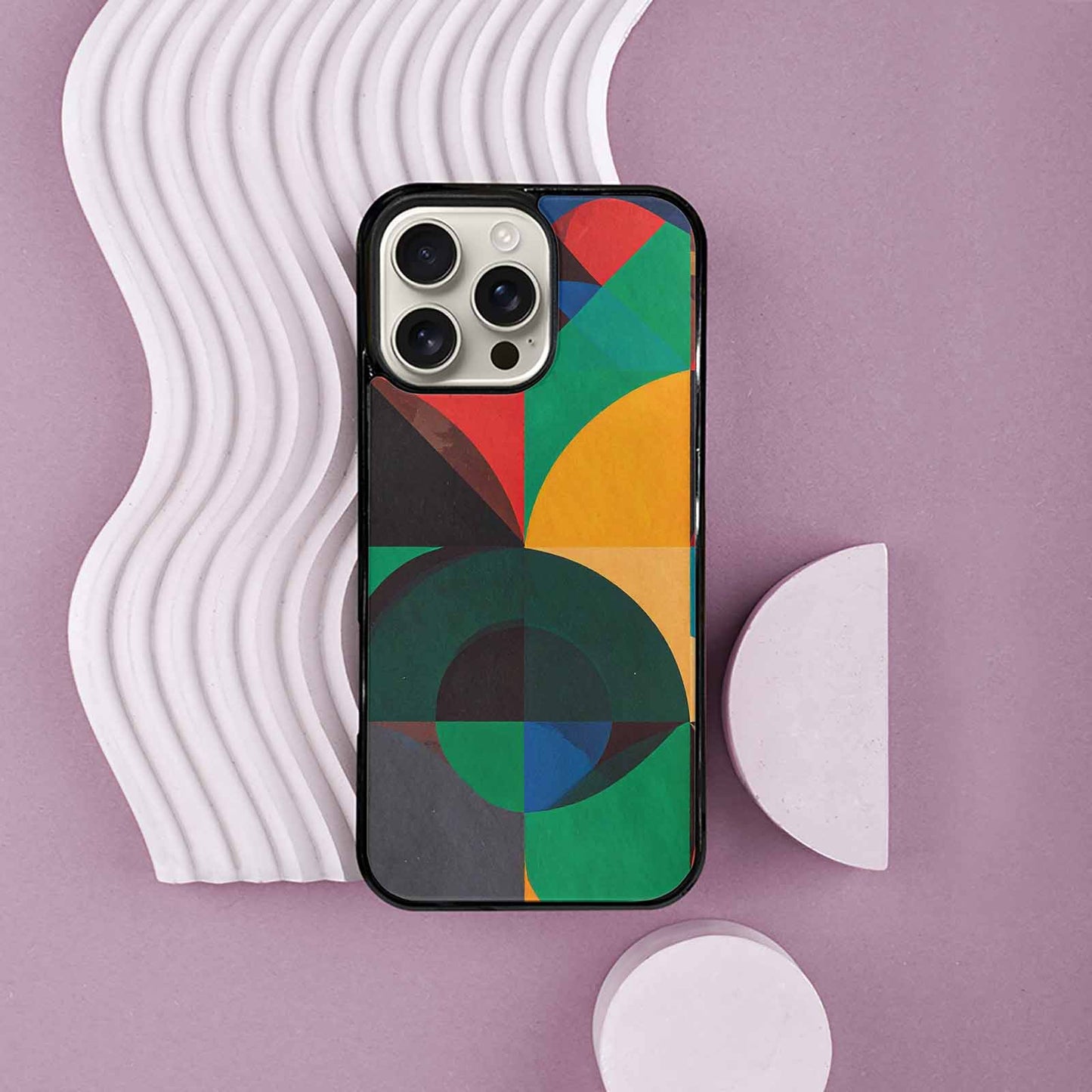 iPhone 16 Pro Max Case — 1990s Memphis Art Pattern, Custom Designed Case Cover