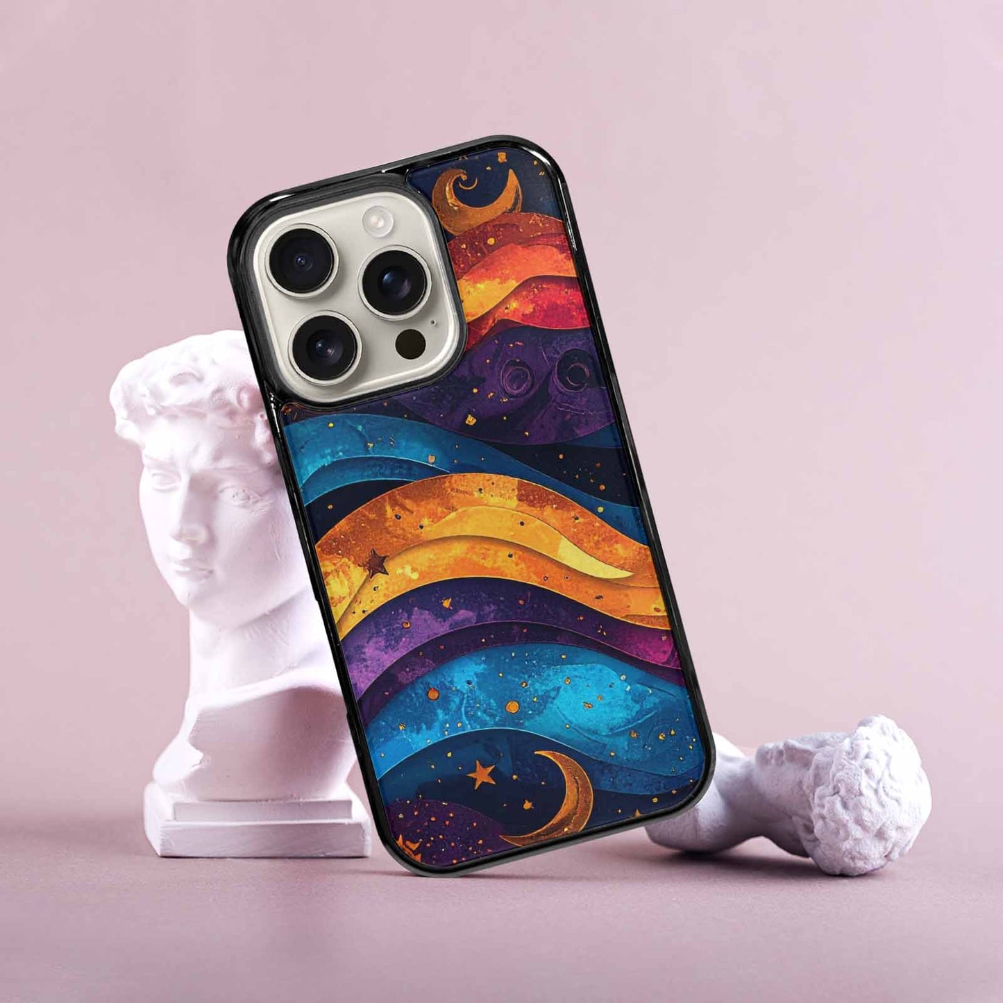 iPhone 16 Pro Case — Steampunk Galaxy Art Seamless Pattern Vibrant, Custom Made Phone Cover