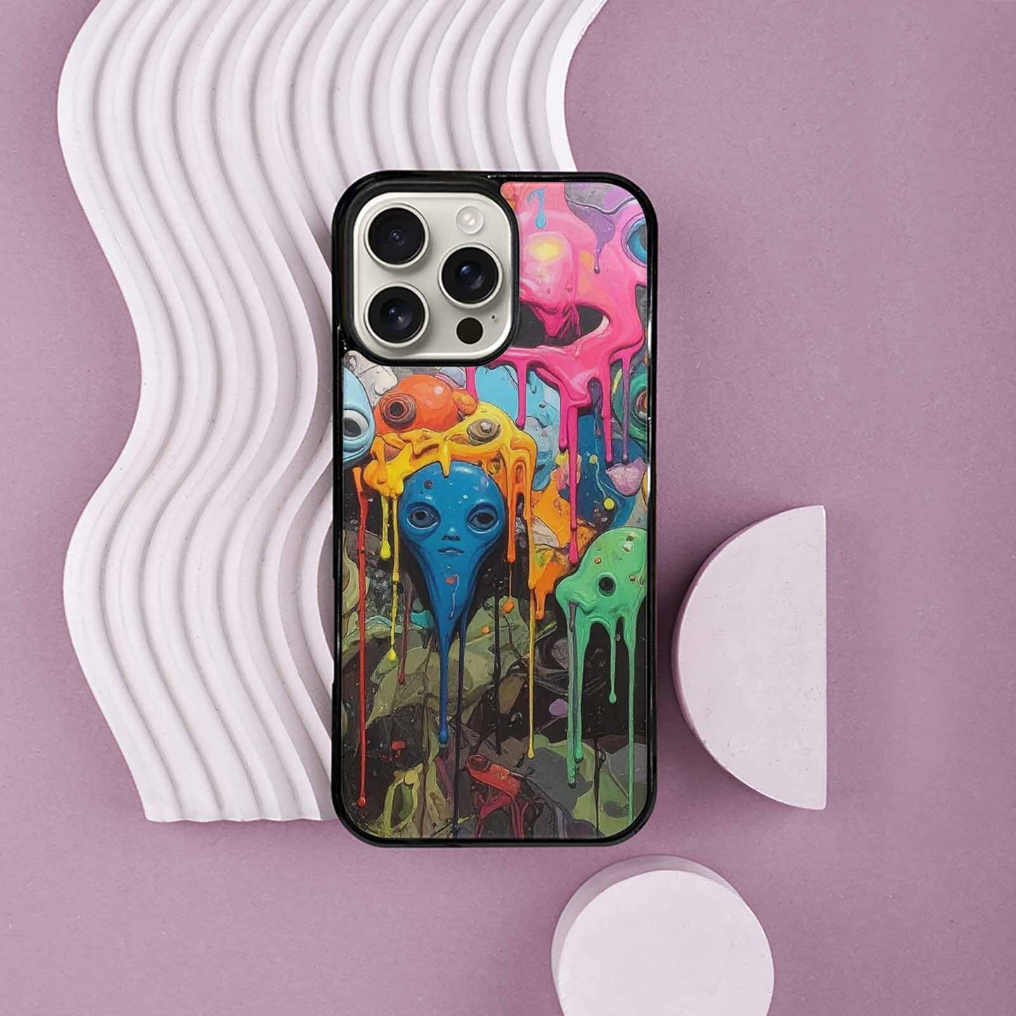 iPhone 16 Pro Max Case — Aliens Camomelting Aliens Patt 5xk Personalized, Custom Print Case Cover