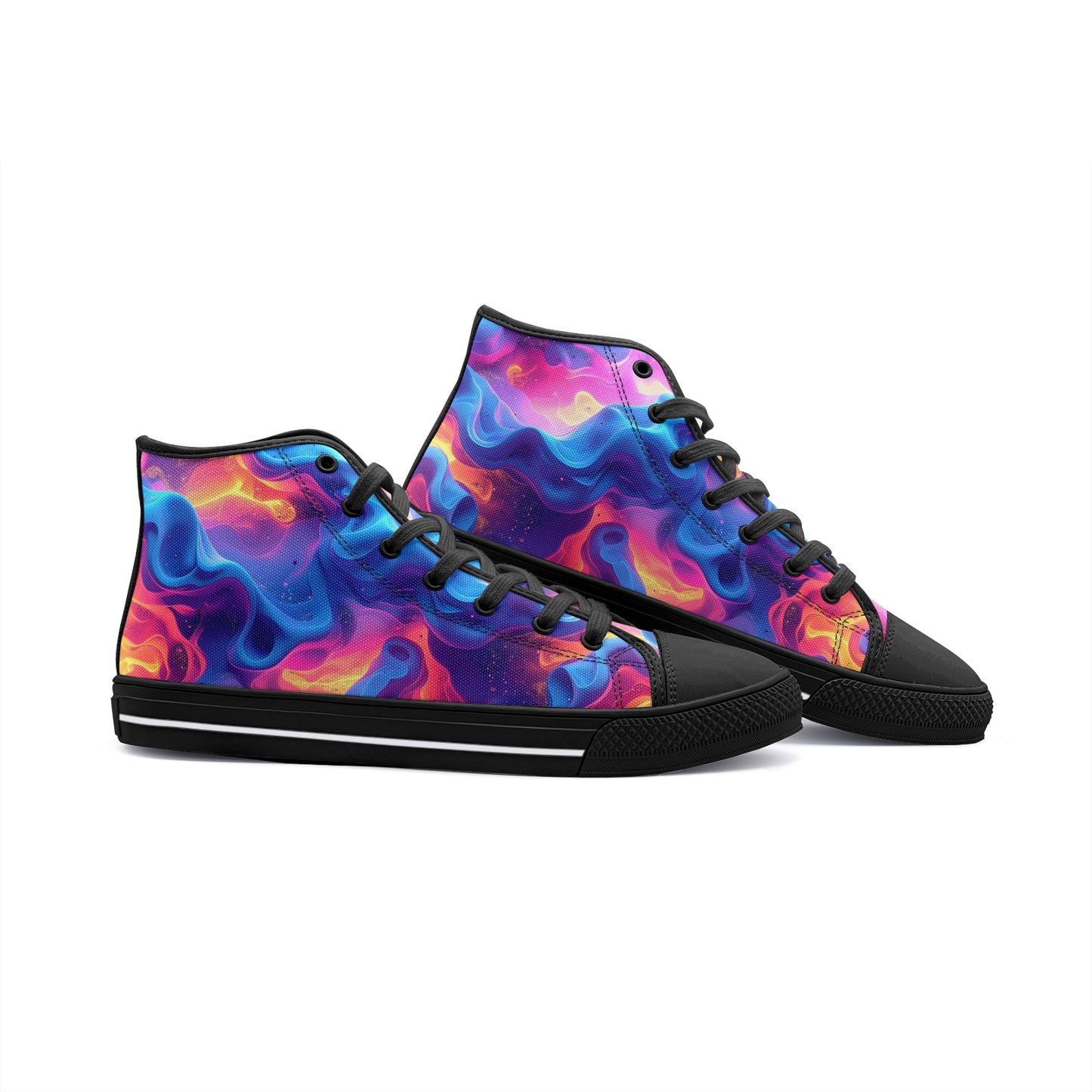 Ethereal Camo Design 2 Unisex High Top Canvas Shoes