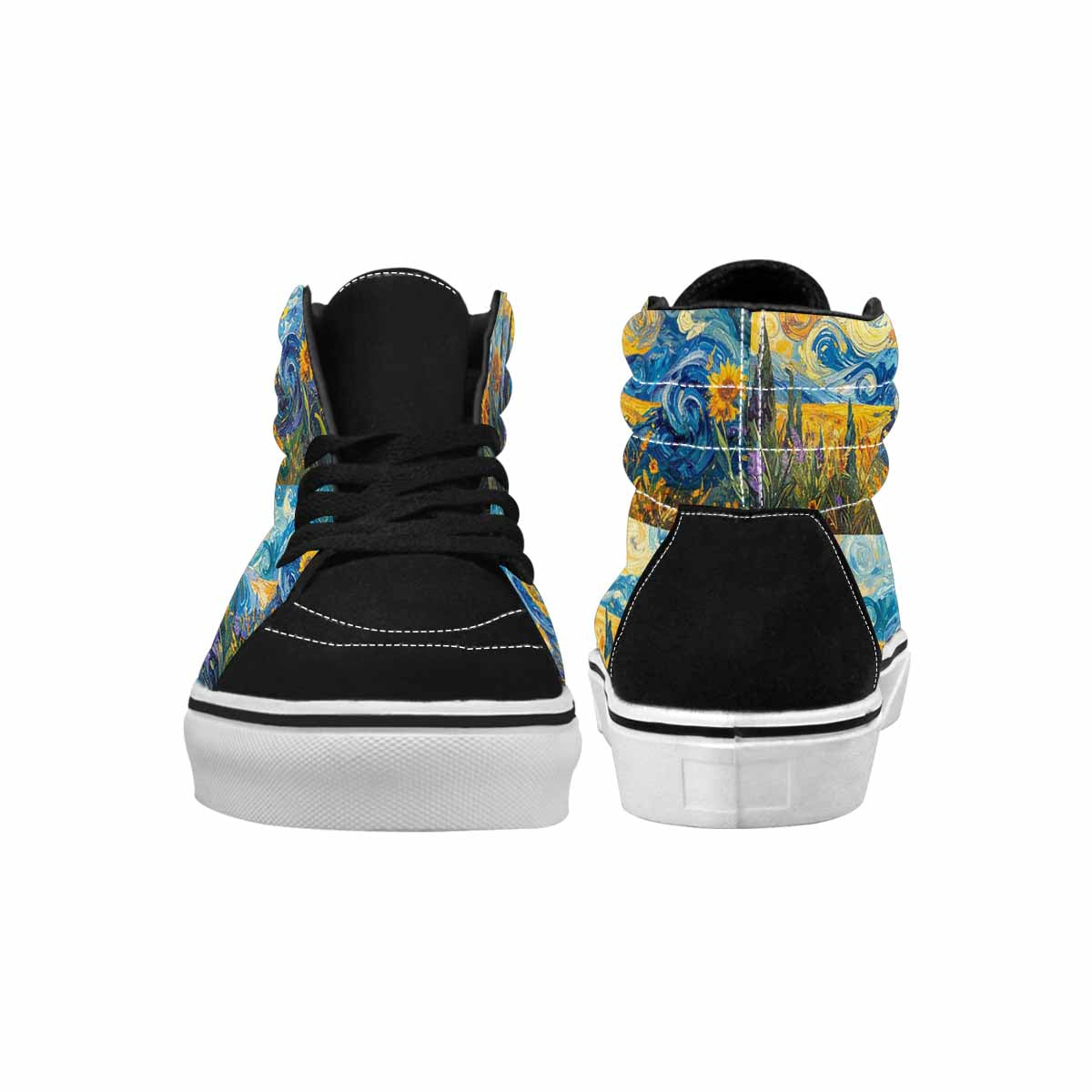 MEN'S Blend All Versions High Top Canvas Neon Fantasy Custom Sneakers