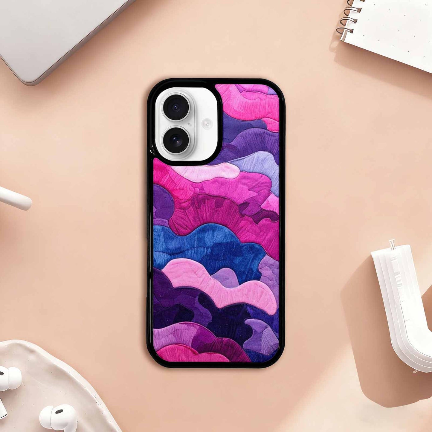 iPhone 17 Case — Vivid Camo Bisexual Camo, Custom Printed Phone Case