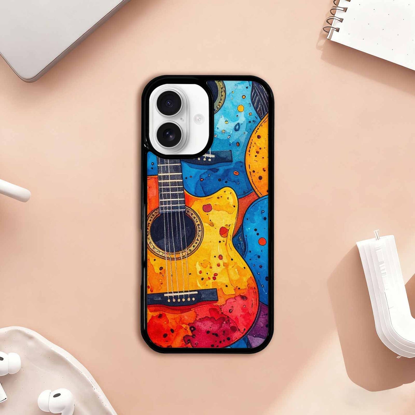 iPhone 17 Case — Watercolor Smiley Face Watercolor Abstract, Personalized Phone Case