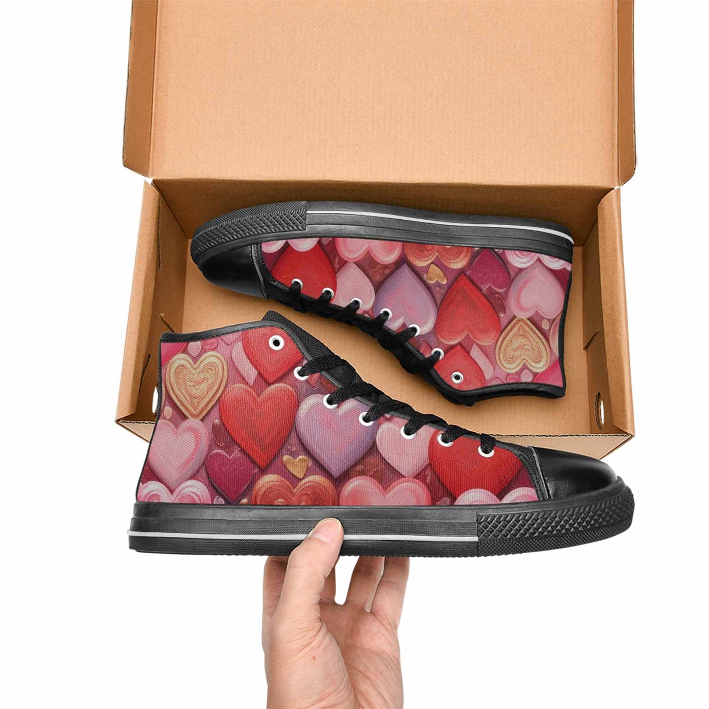 WOMEN'S No Words Or High Top Canvas Dark Academia Custom Sneakers