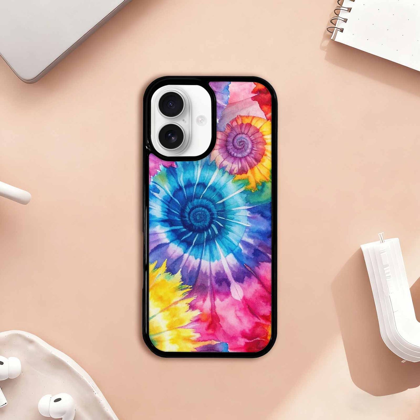 iPhone 17 Case — Small Tie Dye Swirl Tie Dye, Customized Protective Case