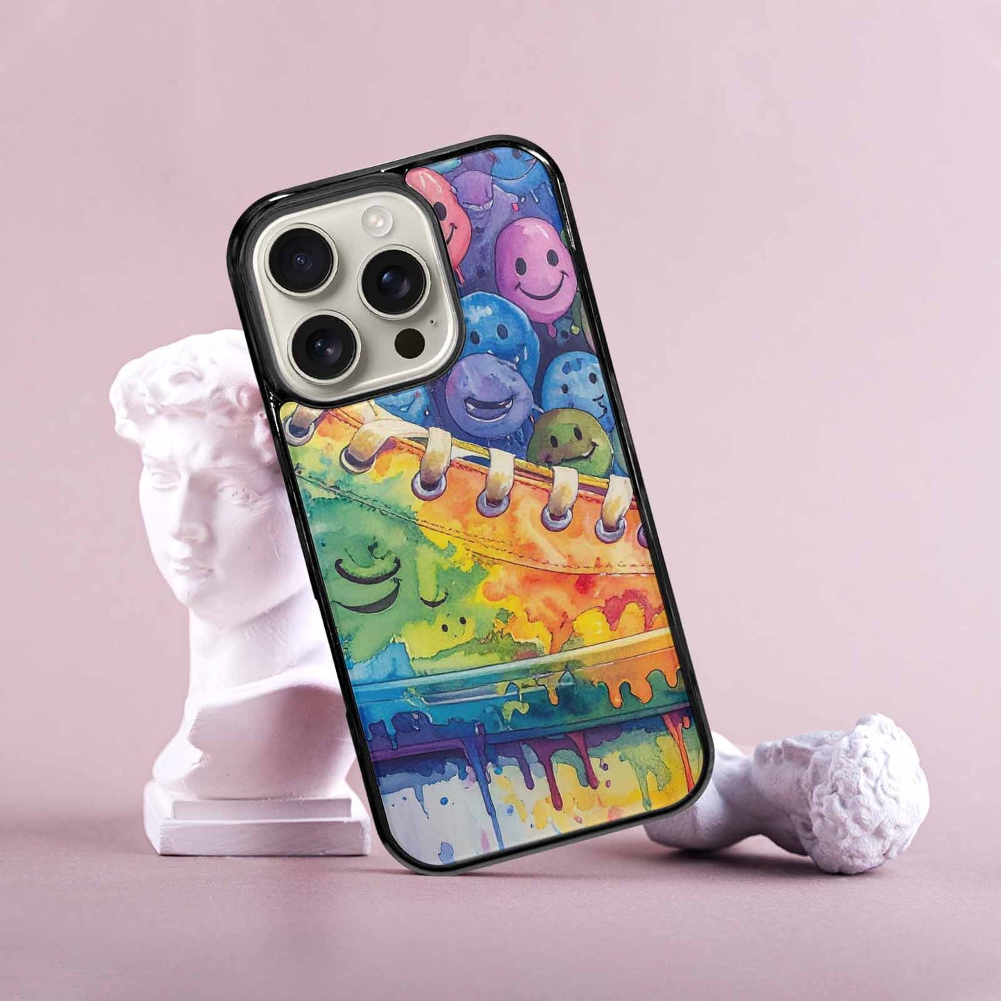iPhone 16 Pro Case — Smiley Facessmiley Faces Tie D, Custom Phone Case