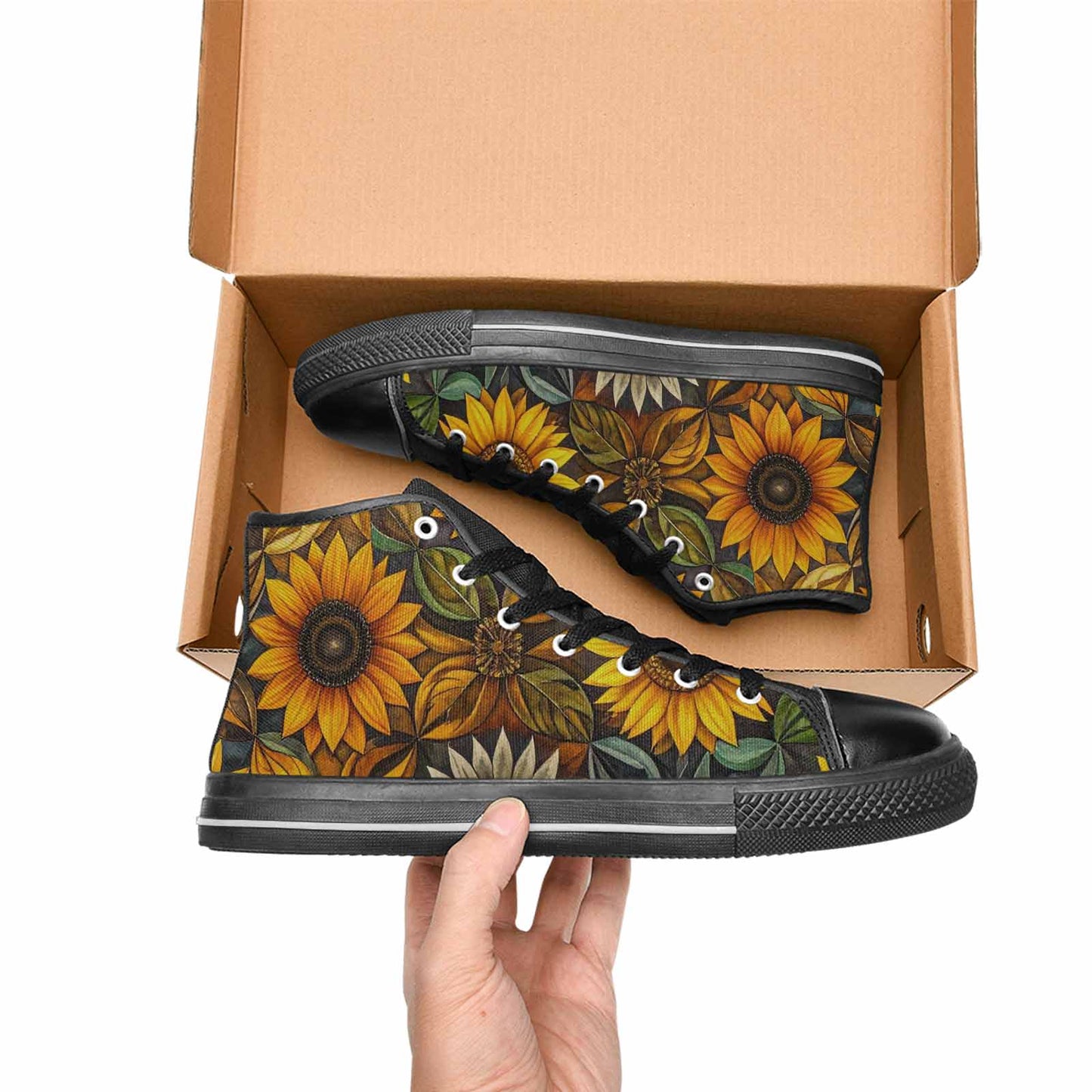 MEN'S Blend Melt Them High Top Canvas Cottagecore Shoes