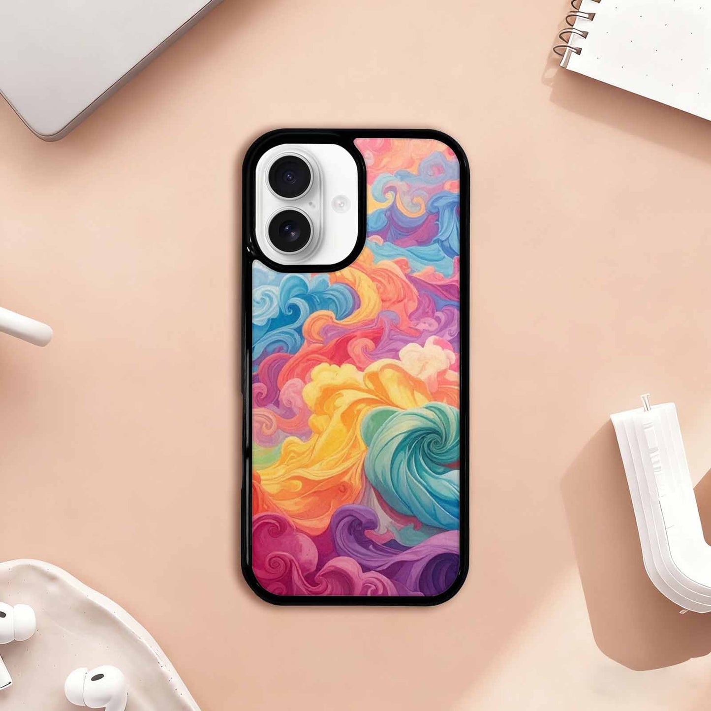 iPhone 17 Case — Tie Dye Swirls Tie Dye, Custom Made Phone Cover